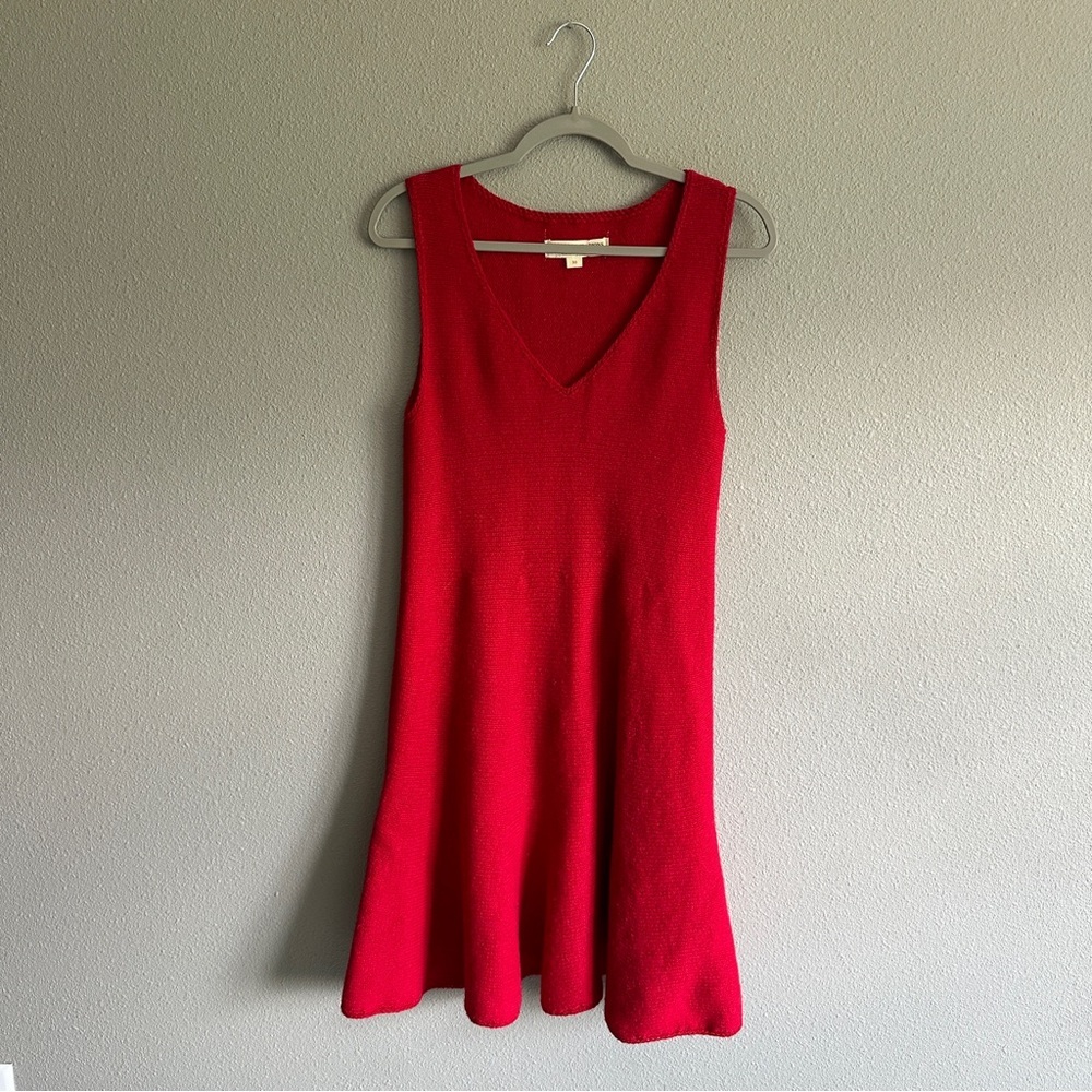 Baltic Inspirations Red Wool Knit Dress Medium